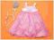86(12-18m) SUKIENKA grochy pudrowa CUDOWNA