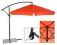 PARASOL NA WYSIEGNIKU POMARANCZOWY-CEGLASTY PROM0
