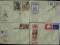 Zestaw 4 Kopert FDC S-840, S-849, S-853, S-576