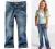 H&amp;M Jeansy Hello Kitty/ rozm.122/ 7-8 lat/ BDB