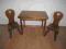 Stoliczek+2 Krzesełka! Z DREWNA BUKOWEGO NOWOŚĆ !!