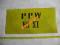 PPW Nr XI STARA Tablica PRL Emalia Wojsko