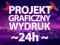 SUPER PROJEKT GRAFICZNY ULOTKA BANER PLAKAT 24H fv