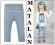 MATALAN niebieskie legginsy SUPER 104 cm