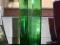szklany zielony wazon wazonik