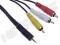 Kabel mikro Jack2.5 4pin(polowy)/3xRCA(cinch) 5m