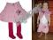 H&amp;M urocza HAFTOWANA spódniczka +rajstopki 92+