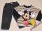 A229* MYSZKA MIKI * BLUZKA I JEANSY * 12-18 M.