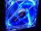 Wentylator Zephyr 120x120x25mm 4x LED BLUE