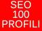 Pakiet SEO - 100 Profili PR3 - PR6 linki dofollow