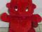 CZERWONY DIABEŁEK  MASKOTKA 28CM pluszak