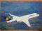 pocztówka samolot LUFTHANSA CANADAIR Jet CL-600