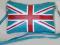 Torebka na Ramię Listonoszka Flaga AngliiTURKUSOWA