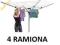 SUSZARKA OGRODOWA  40M 4 RAMIONA SKŁADANA