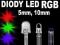 DIODY DIODA LED RGB WSPÓLNA ANODA 5MM 10MM 15 SZT