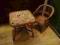 Stolik i krzesełko wiklina