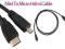 Kabel mikro micro HDMI D na mini HDMI 1.4 3D 1m