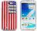 Futerał etui Ćwieki Flaga USA Samsung Note 2 N7100