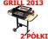 GRILL GRIL OGRODOWY 2 RUSZTY REGULOWANE + GRATISY