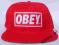 ORYGINALNA CZAPKA OBEY SNAPBACK RED/24 h