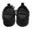 Śliczne buciki balerinki z falbanką, czarne 0-3m