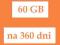 Internet Orange Free na kartę 60GB na 360 dni +180