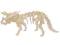 Puzzle drewniane_składanka_ Triceratops