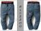 BLUEZOO Spodnie JEANS naszywki NA GUMIE 104