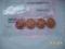 Set 4 szt 1 cent USA 2009 w orginalnym woreczku