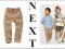 NEXT Spodnie bawełna camel EXTRA 86