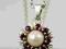 ### WISIOREK - SREBRO 925 + perła  (1,6 g)
