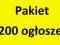 Dodawanie ogłoszeń 200 szt. - Skuteczna reklama