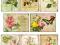 Grafiki, kwiaty na pocztowce nr 5-scrapbooking