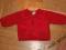 czerwony sweterek/bluza na wiosnę r. 62
