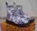 DR MARTENS martensy fiolet ornament kwiaty 37