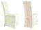 CX419*Pokrowiec na krzesło wiązany ecru 1 szt.