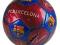 Barcelona Pilka Duza Bordowo/Niebieska z Podpisami