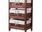DESIGNERSKA DREWNIANA SZAFKA REGAŁ + SZUFLADY