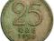 NORWEGIA 25 ORE 1950 ROK st.3+ SREBRO