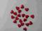 serduszka  1 cm serca satynowe 20sztuk