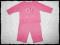 *BABY CODE* różowa bawełniana piżamka pieski 74