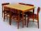 Komplet 6 KRZESEŁ Danish Design KOMODA Lata 60 70