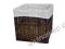WIKLINA SZUFLADA Z WIKLINY 30X38X30 WYSZYTA WENGE