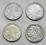 zestaw 4 szt. po 5 zł - srebro