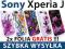 Sony Xperia J | Floral Case ETUI + 2x FOLIA