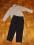 komplet garnitur - spodnie + koszula PASY - 9 lat