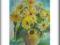 Obraz, Rysunek, Słoneczniki w wazonie Pastel sucha