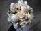 Sztuczne Kwiaty BUKIET ŚLUBNY Stroik Ślub Kotylion