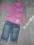 Komplet bluza +spodnie ocieplane jeans 12m-cy
