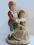 Porcelanowa figurka para ręcznie malowana
